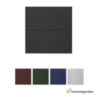 Loseta de caucho Maciza PRO - Verde de 1x1m de 20mm de espesor