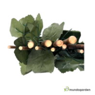 Celosía Extendible - Mimbre Natural Con Hojas- 1m x 2m