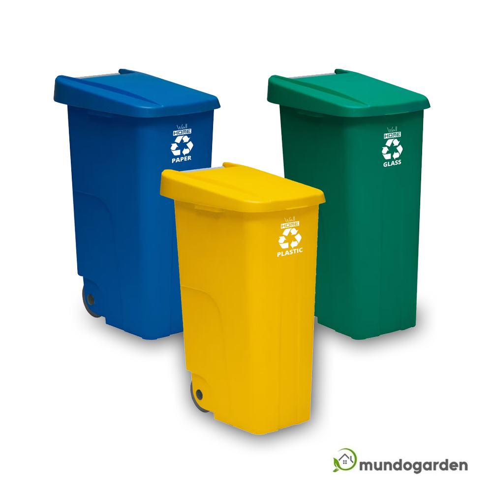 Contenedor basura reciclable con ruedas - 240L